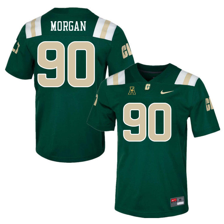 Charlotte 49ers #90 Dez Morgan College Football Jerseys Stitched Sale-Green